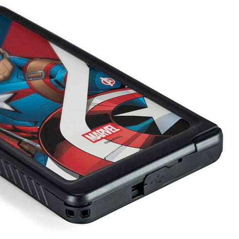 Marvel Captain America Action Pose Galaxy S24 Ultra Waterproof Case