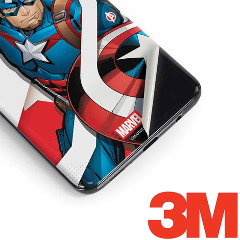 Marvel Captain America Action Pose Galaxy S9 Plus Skin