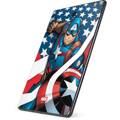 Marvel Captain America Action Pose Samsung Galaxy Tab Skin