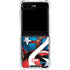 Marvel Captain America Action Pose Galaxy Z Flip5 5G Clear Case