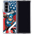 Marvel Captain America Action Pose Galaxy Z Fold5 5G Clear Case