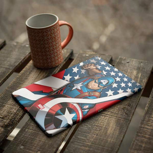Marvel Captain America Action Pose iPad Skins