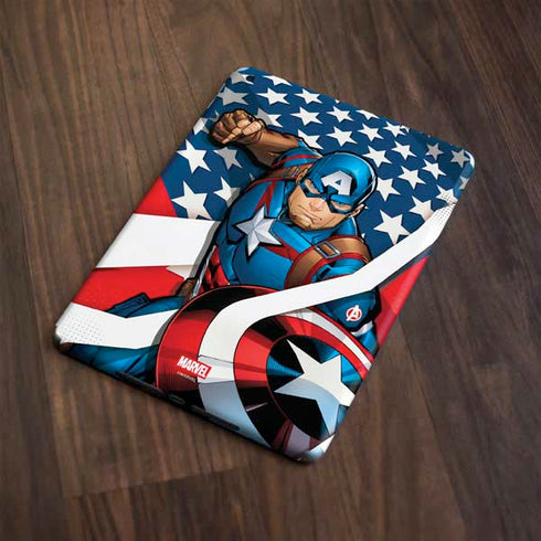 Marvel Captain America Action Pose Apple iPad Skin