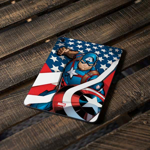 Marvel Captain America Action Pose Apple iPad Pro Skin