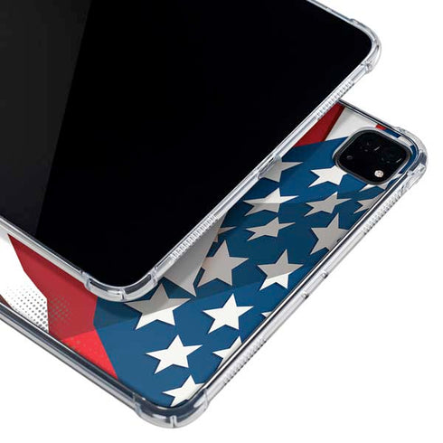 Marvel Captain America Action Pose iPad Pro 11in (2024) Clear Case