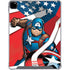 Marvel Captain America Action Pose iPad Pro 12.9in (2020) Clear Case