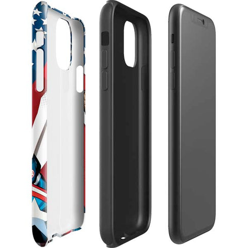 Marvel Captain America Action Pose iPhone 11 Impact Case