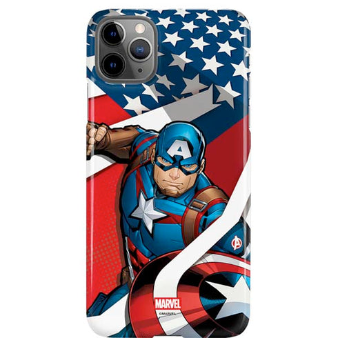 Marvel Captain America Action Pose iPhone Cases