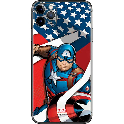 Marvel Captain America Action Pose iPhone 11 Pro Max Skin