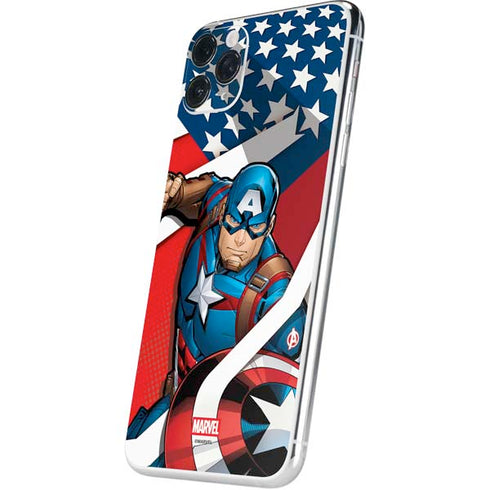 Marvel Captain America Action Pose iPhone 11 Pro Max Skin