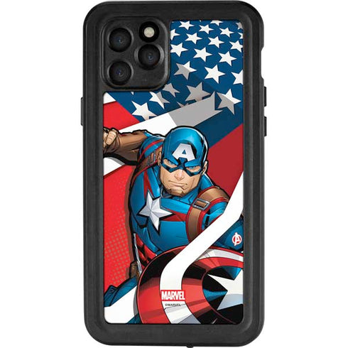 Marvel Captain America Action Pose iPhone 11 Pro Waterproof Case