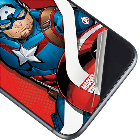 Marvel Captain America Action Pose iPhone 11 Skin