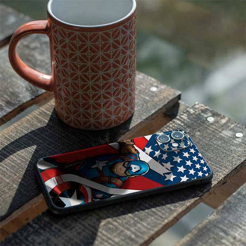 Marvel Captain America Action Pose iPhone 11 Skin