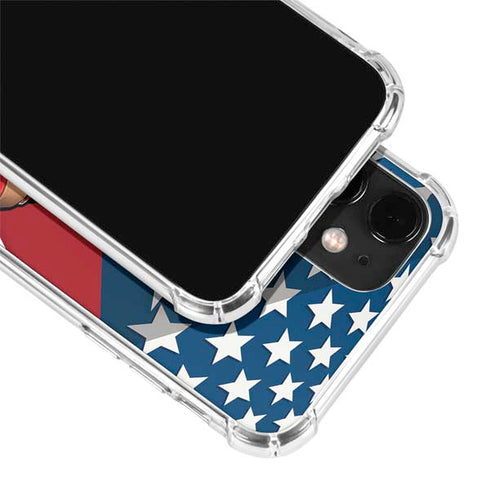 Marvel Captain America Action Pose iPhone 12 Clear Case