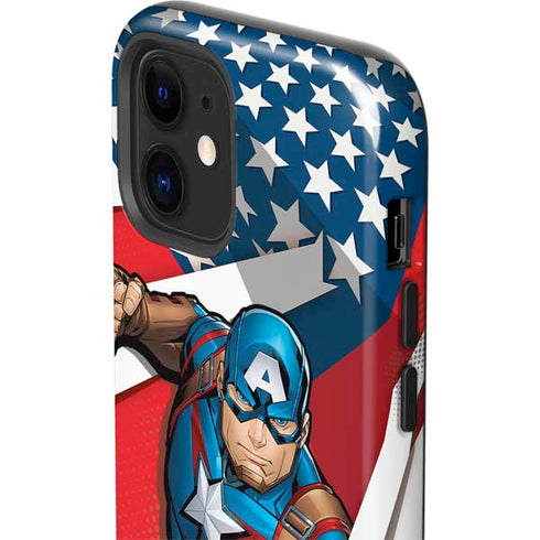 Marvel Captain America Action Pose iPhone 12 Mini Impact Case