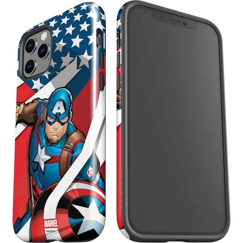 Marvel Captain America Action Pose iPhone 12 Pro Max Impact Case