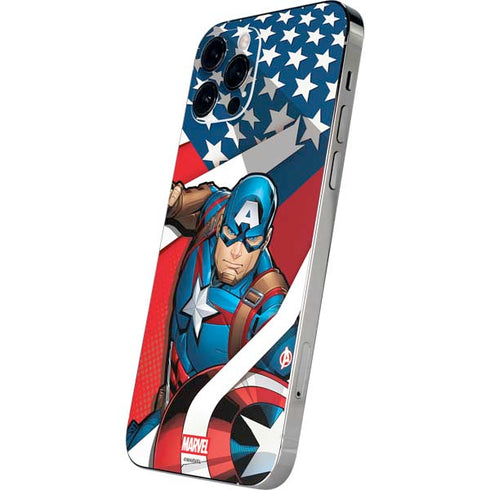 Marvel Captain America Action Pose iPhone 12 Pro Skin