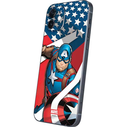 Marvel Captain America Action Pose iPhone 12 Skin