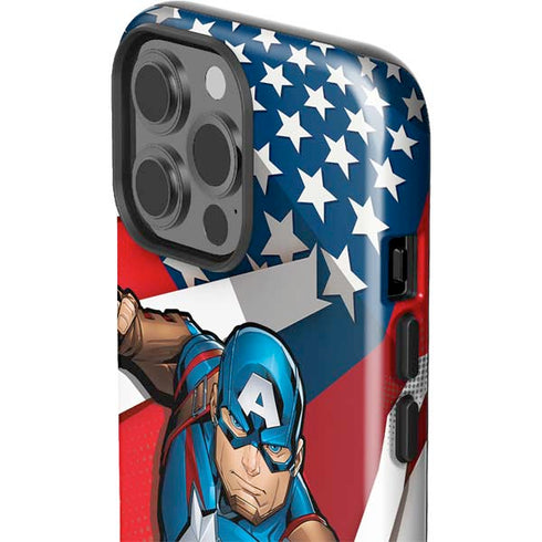 Marvel Captain America Action Pose iPhone 13 Pro Max Impact Case