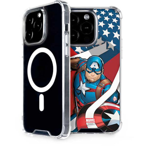 Marvel Captain America Action Pose iPhone Cases
