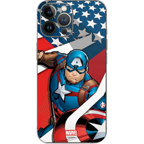 Marvel Captain America Action Pose iPhone 14 Pro Max Skin