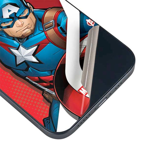 Marvel Captain America Action Pose iPhone Skins
