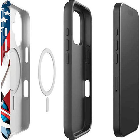 Marvel Captain America Action Pose iPhone 16 Magsafe Impact Case