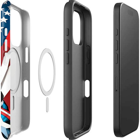 Marvel Captain America Action Pose iPhone 16 Pro Max Magsafe Impact Case