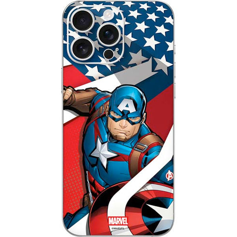Marvel Captain America Action Pose iPhone 16 Pro Max Skin