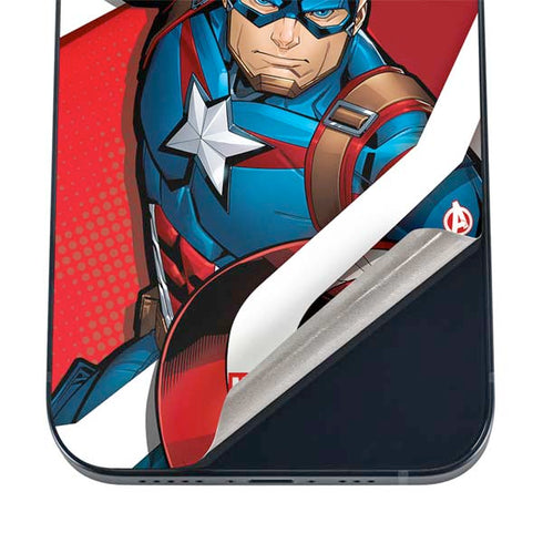 Marvel Captain America Action Pose iPhone 16 Skin