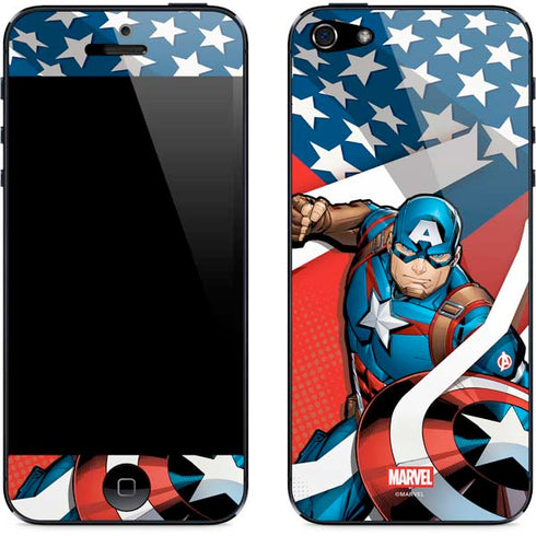 Marvel Captain America Action Pose iPhone 5/5s/5SE Skin