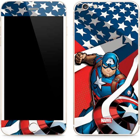 Marvel Captain America Action Pose iPhone 6/6s Plus Skin