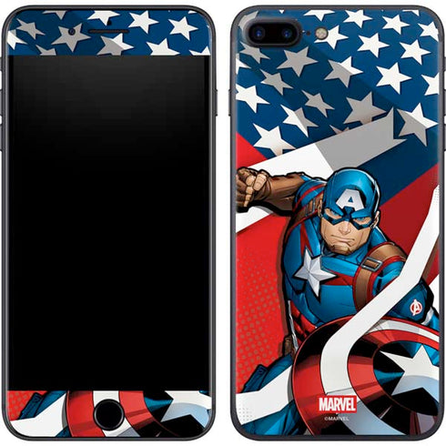 Marvel Captain America Action Pose iPhone 7 Plus Skin