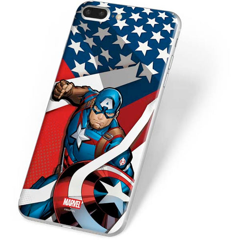 Marvel Captain America Action Pose iPhone 7 Plus Skin