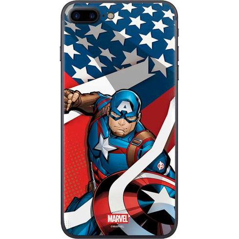Marvel Captain America Action Pose iPhone 8 Plus Skin