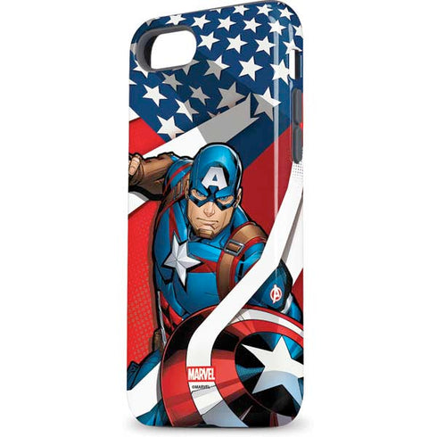 Marvel Captain America Action Pose iPhone 8 Pro Case