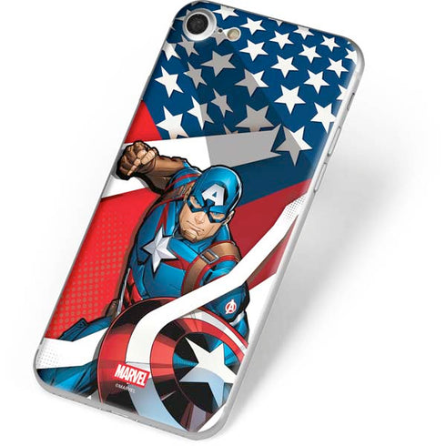 Marvel Captain America Action Pose iPhone 8 Skin