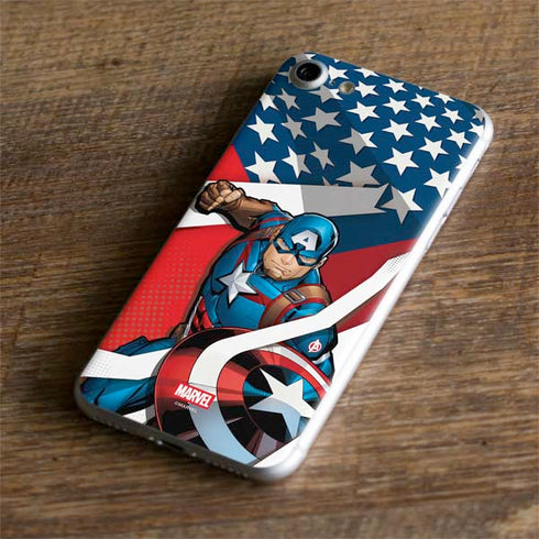 Marvel Captain America Action Pose iPhone 8 Skin
