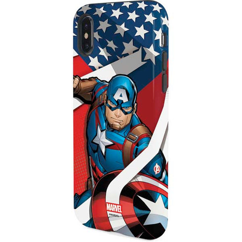 Marvel Captain America Action Pose iPhone X Pro Case