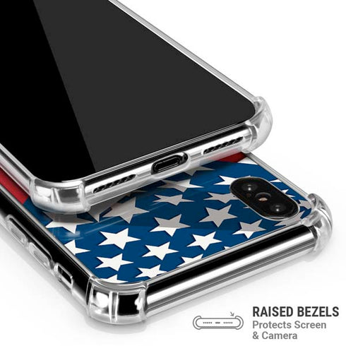 Marvel Captain America Action Pose iPhone X/XS Clear Case