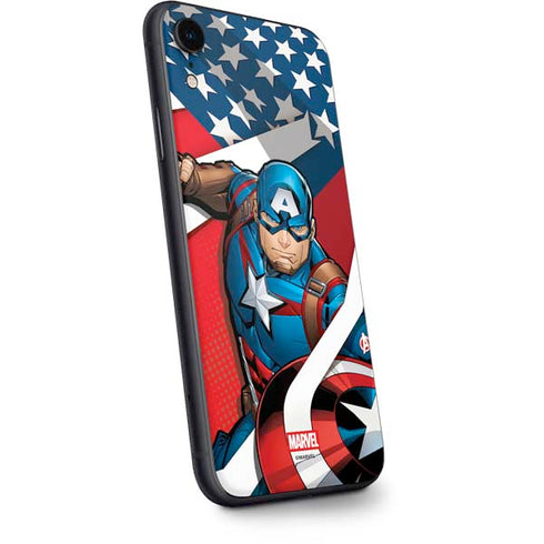 Marvel Captain America Action Pose iPhone XR Skin
