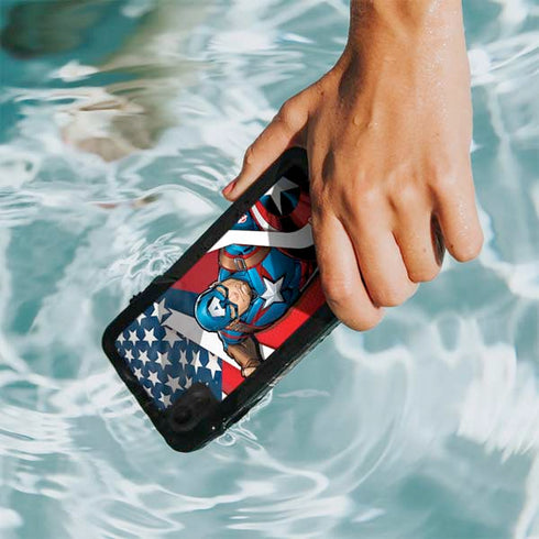 Marvel Captain America Action Pose iPhone XR Waterproof Case