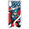 Marvel Captain America Action Pose iPhone XS Clear Case