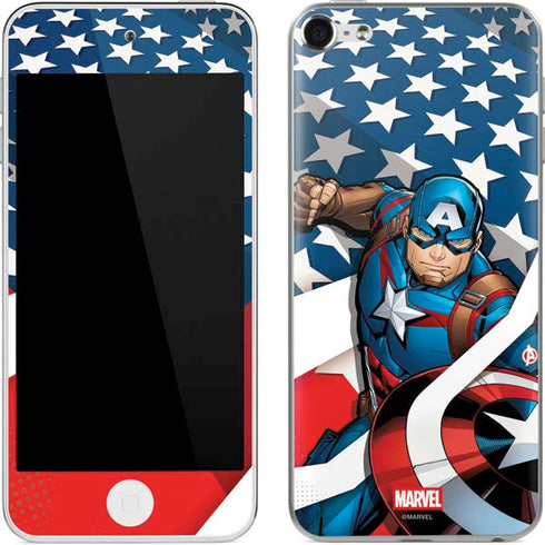 Marvel Captain America Action Pose Apple iPod Skin