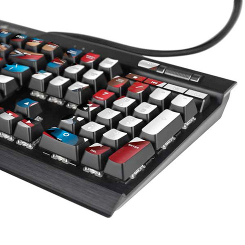 Marvel Captain America Action Pose K95 RGB PLATINUM Mechanical Gaming Keyboard Skin