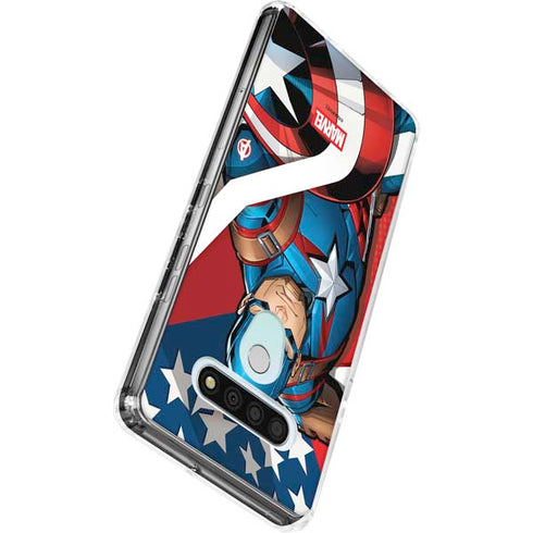 Marvel Captain America Action Pose LG Stylo 6 Clear Case