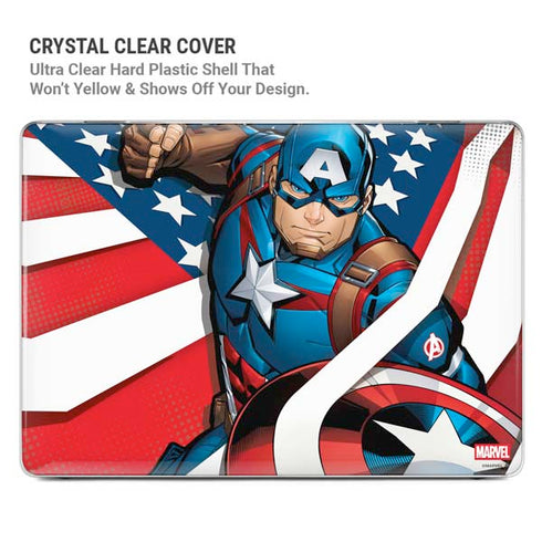Marvel Captain America Action Pose MacBook Air 15in (2023-2025) Case plus Skin