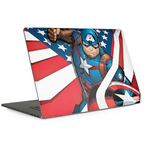 Marvel Captain America Action Pose Apple MacBook Pro 15-inch Skin