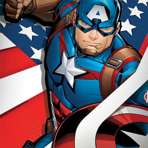 Marvel Captain America Action Pose MacBook Skins