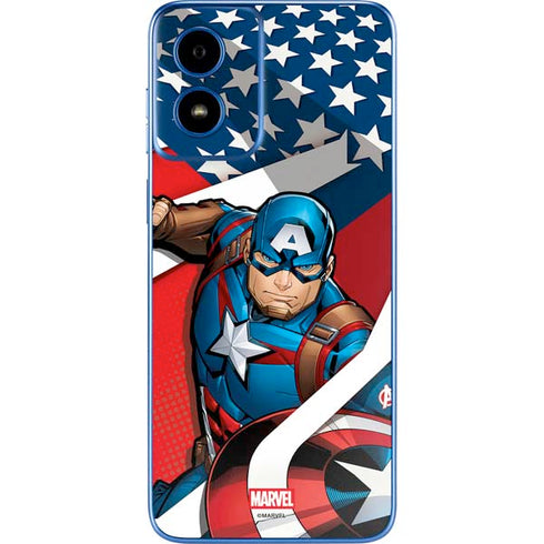 Marvel Captain America Action Pose Moto G Play 4G (2024) Skin